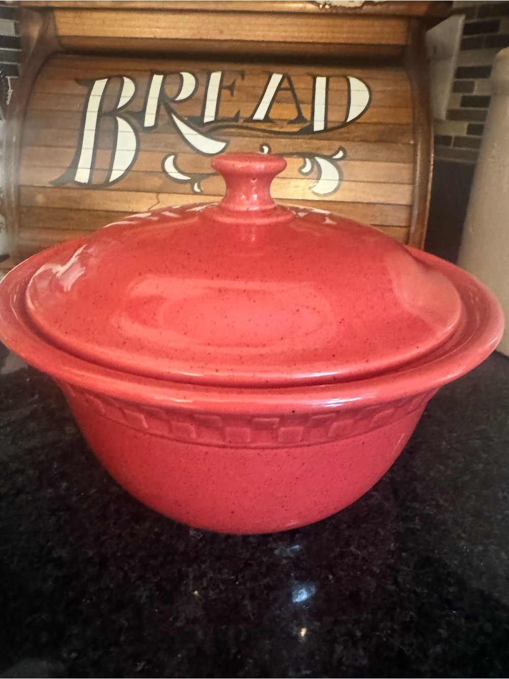 The Neelys™ 2-quart covered stoneware casserole.